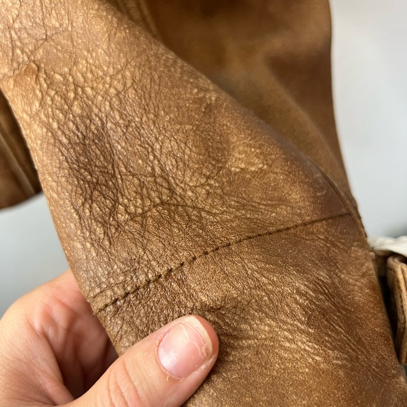 We The Free Skyline Leather Jacket - Caramel size XL - Picture 5 of 5